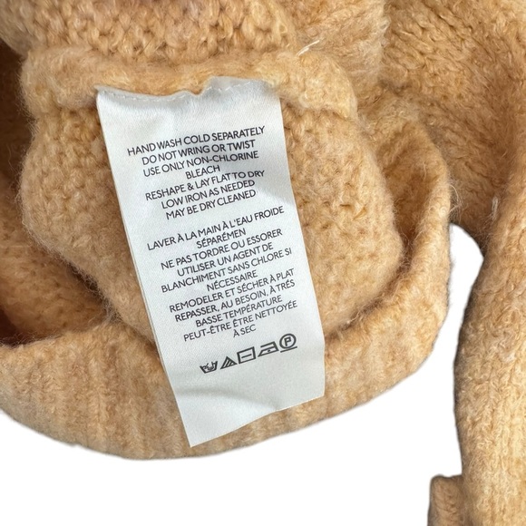 Free People - Bradley Pullover Textured Knit Sweater Tan Sz XS - Picture 8 of 8